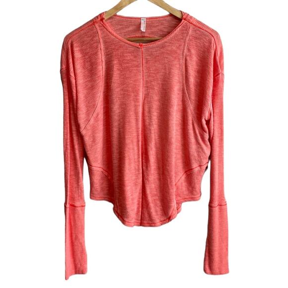 Free People Movement Lay Up Long Sleeve Cut Out Tee XS - Picture 1 of 8